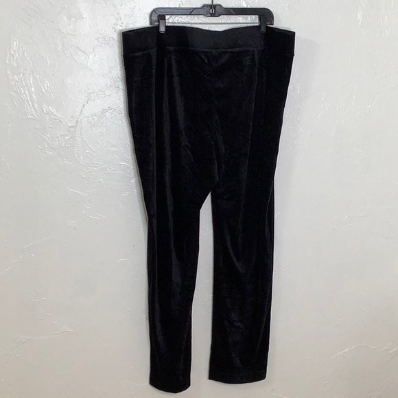 J Jill black Velour straight leg leggings pants size 3X NWT - Picture 7 of 14